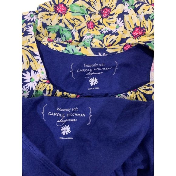 Medium Petite Carol Hochman Women's Sleepwear Shirts Cami and Tshirt Floral - Picture 11 of 11